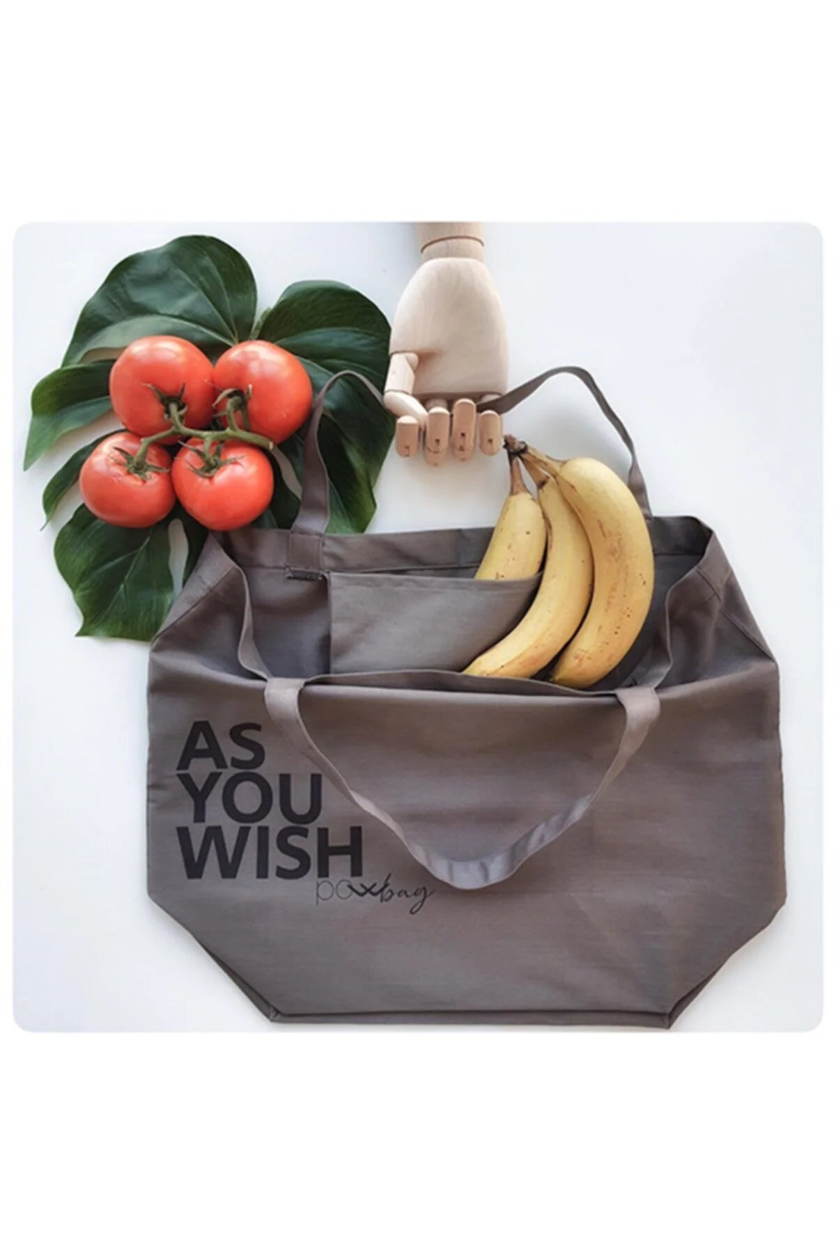 AS YOU WISH Cotton Canvas Tote Bag with UV Print and Inner Pocket"