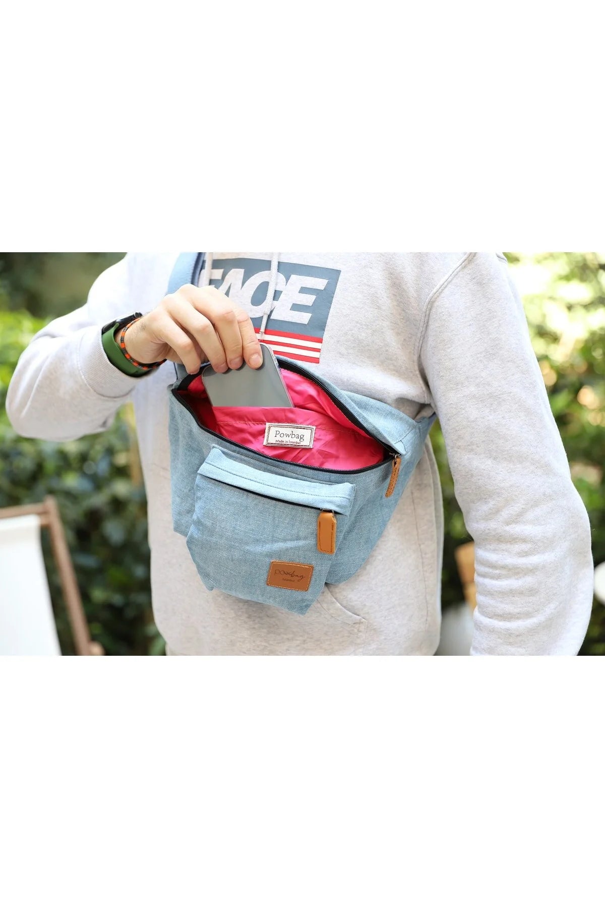 CLOAKBAG Unique Design Multipurpose Waist Pack Bag, DENIM Hip Bag, Unisex Bum Bag with Waterproof Lined for Everyday Use, Traveling, Shopping, Hiking