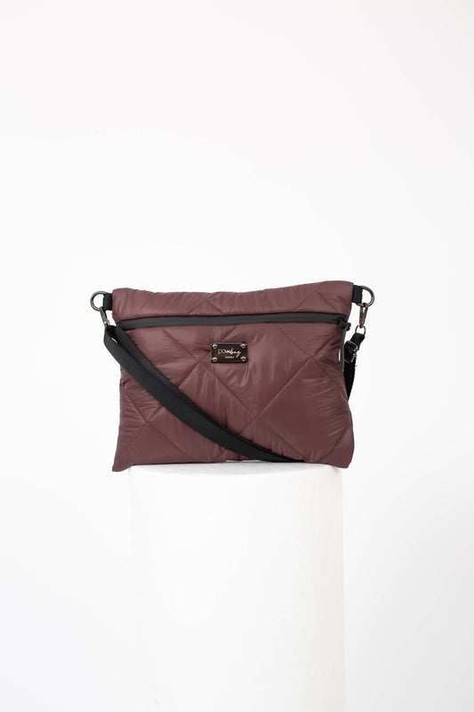 Handmade Brown Waterproof Quilted Bag | Durable Lightweight Crossbody Shoulder Bag | Chic & Practical