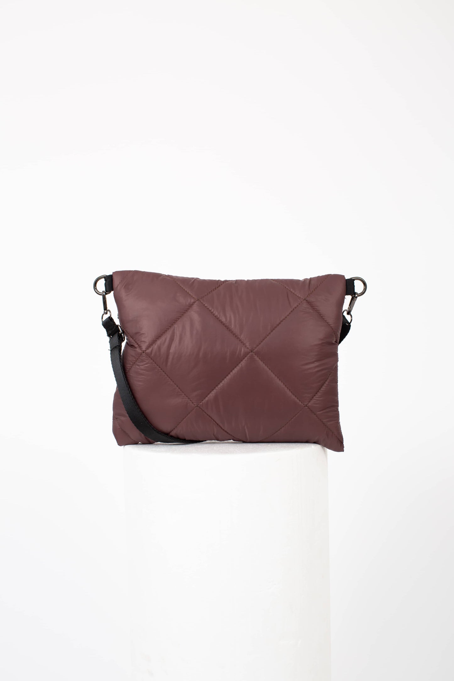 Handmade Brown Waterproof Quilted Bag | Durable Lightweight Crossbody Shoulder Bag | Chic & Practical