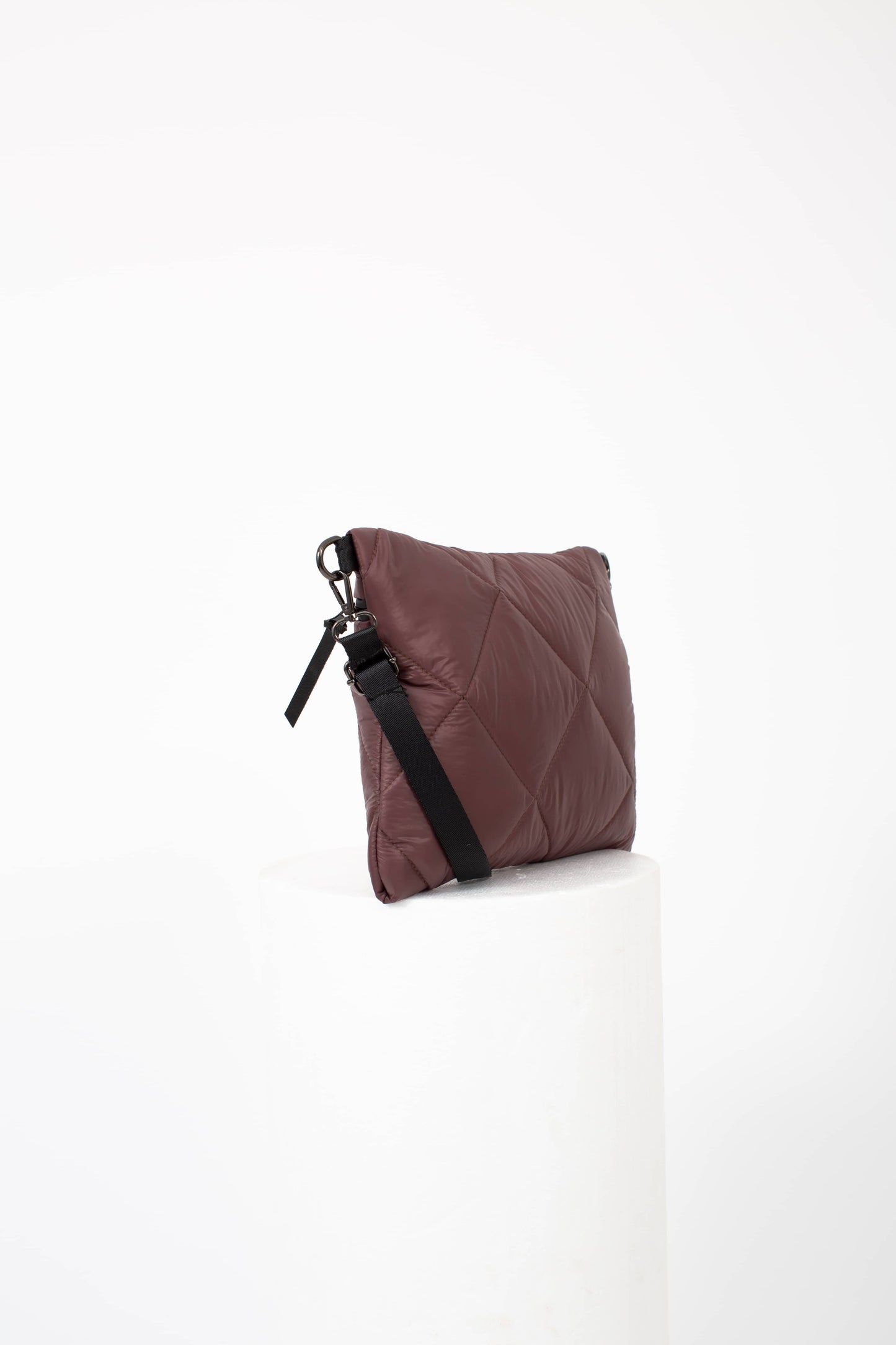 Handmade Brown Waterproof Quilted Bag | Durable Lightweight Crossbody Shoulder Bag | Chic & Practical