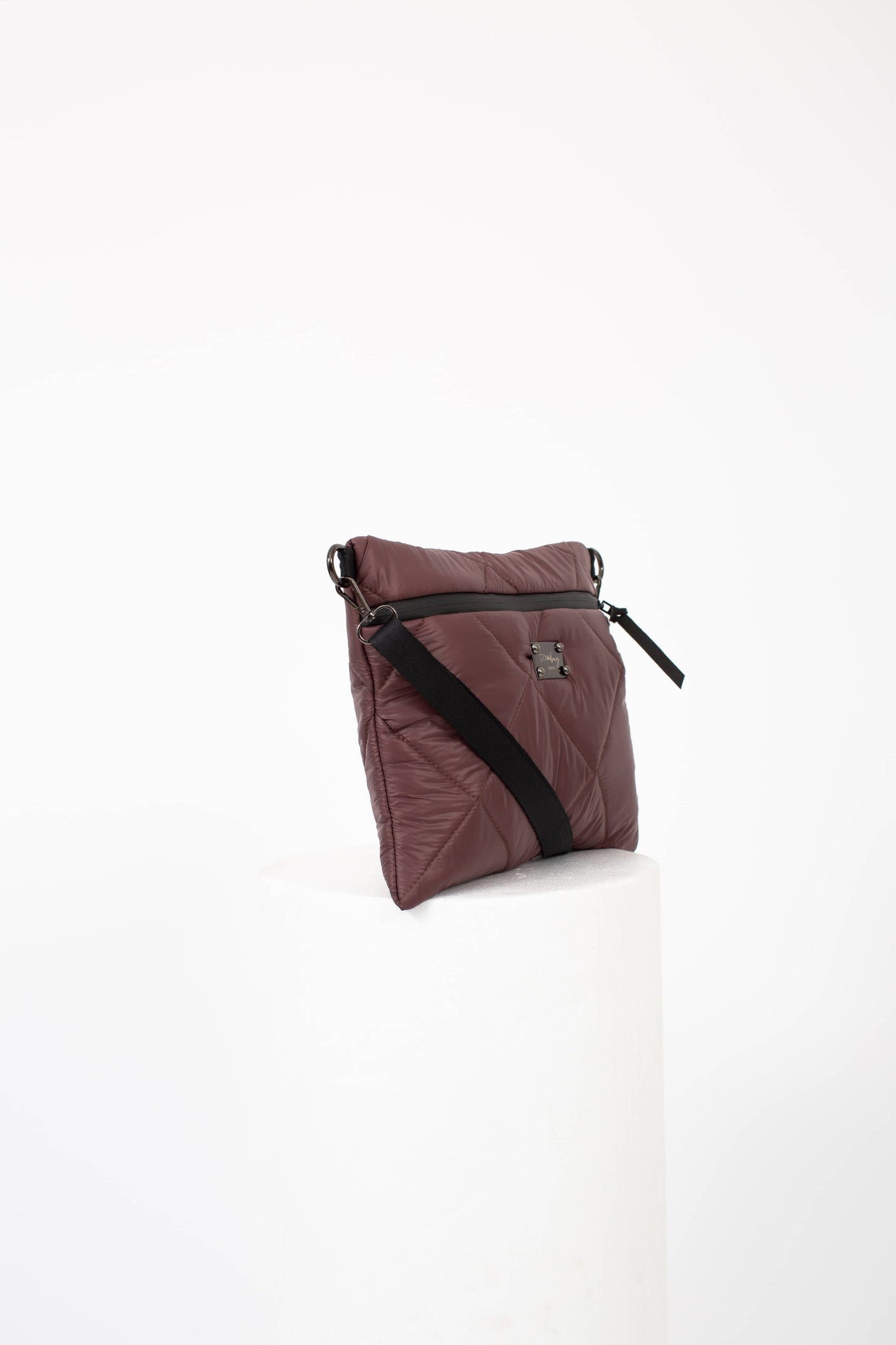 Handmade Brown Waterproof Quilted Bag | Durable Lightweight Crossbody Shoulder Bag | Chic & Practical