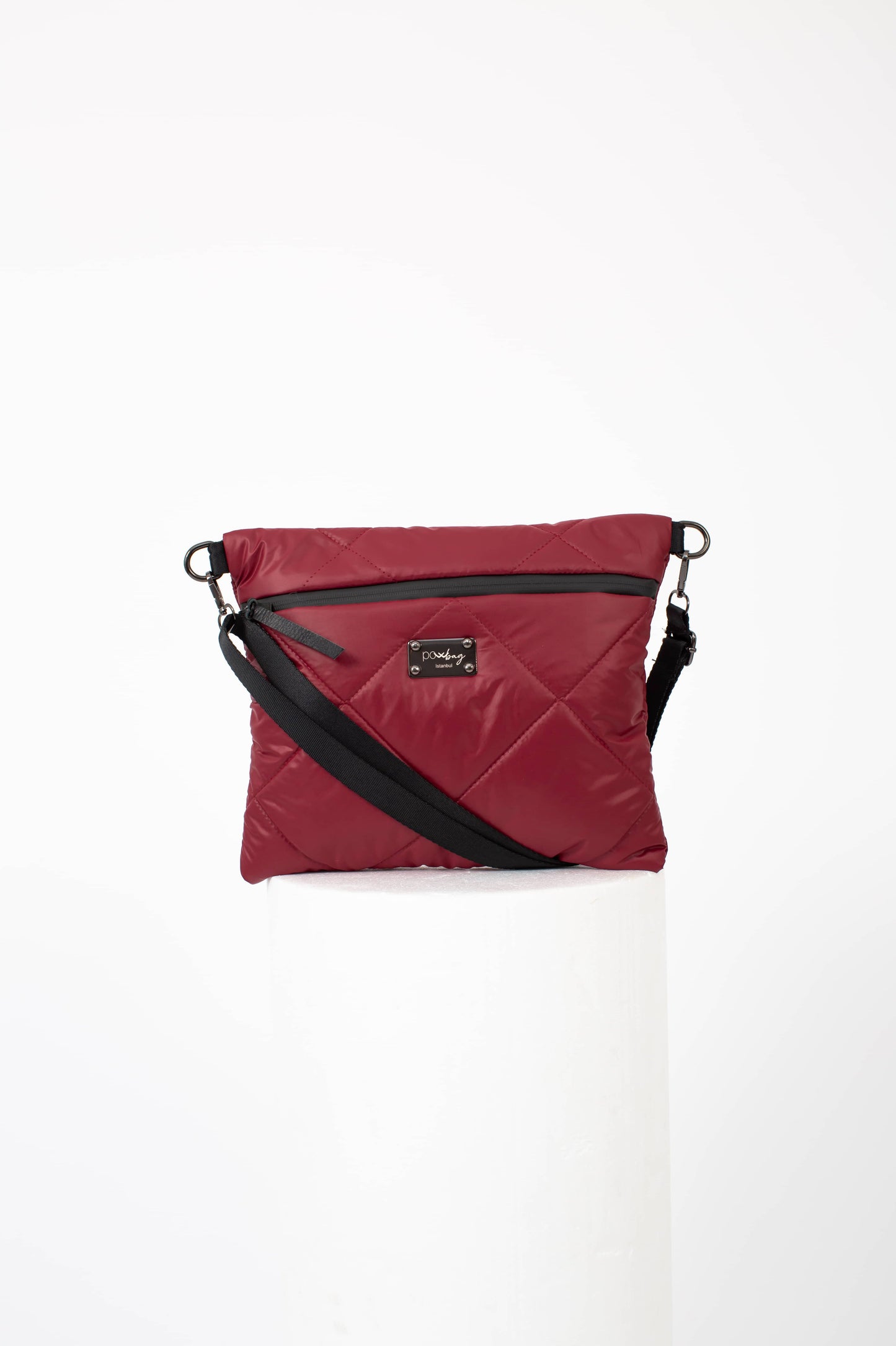 Handmade Burgundy Waterproof Quilted Bag | Crossbody Shoulder Bag | Lightweight & Stylish