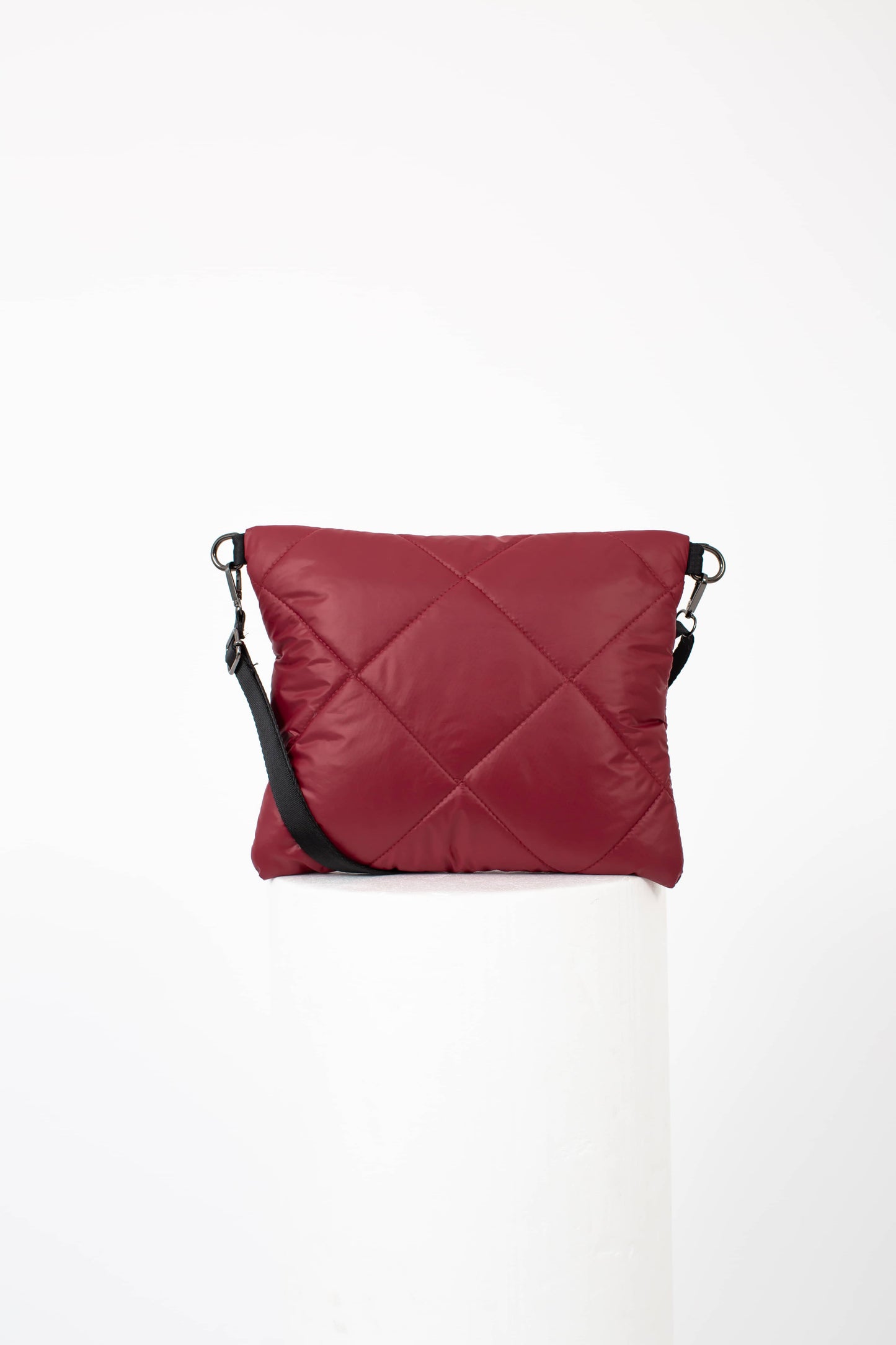 Handmade Burgundy Waterproof Quilted Bag | Crossbody Shoulder Bag | Lightweight & Stylish